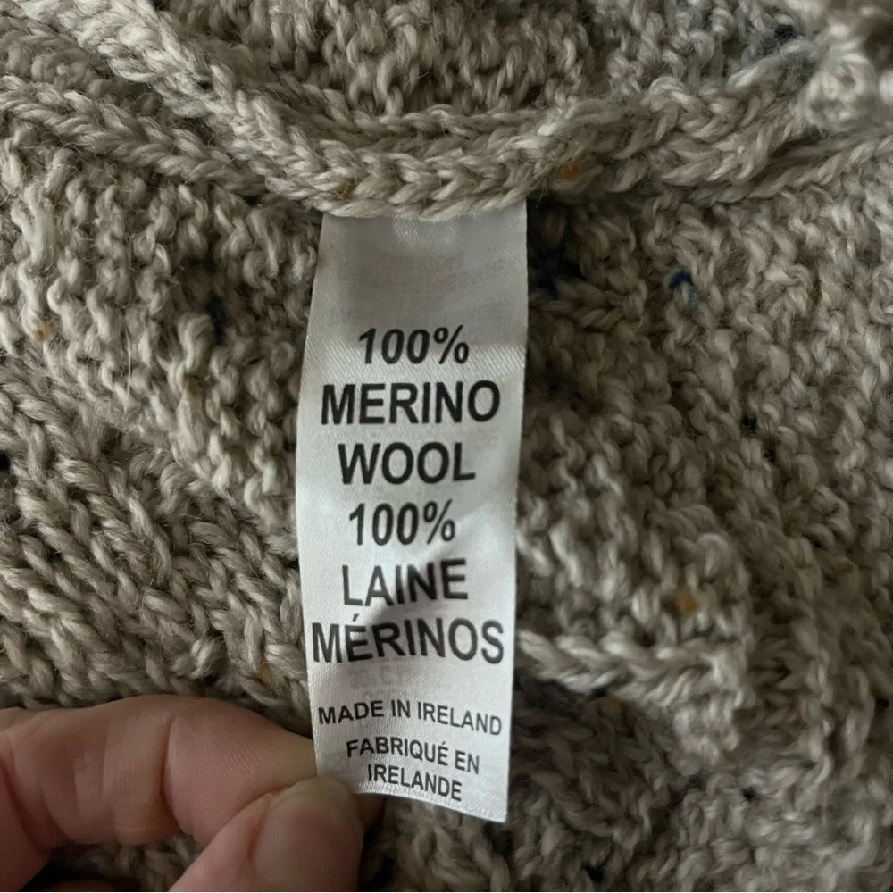 NWT Aran Mor Ireland 100% Merino Cable Knit Sweater - Picture 16 of 16